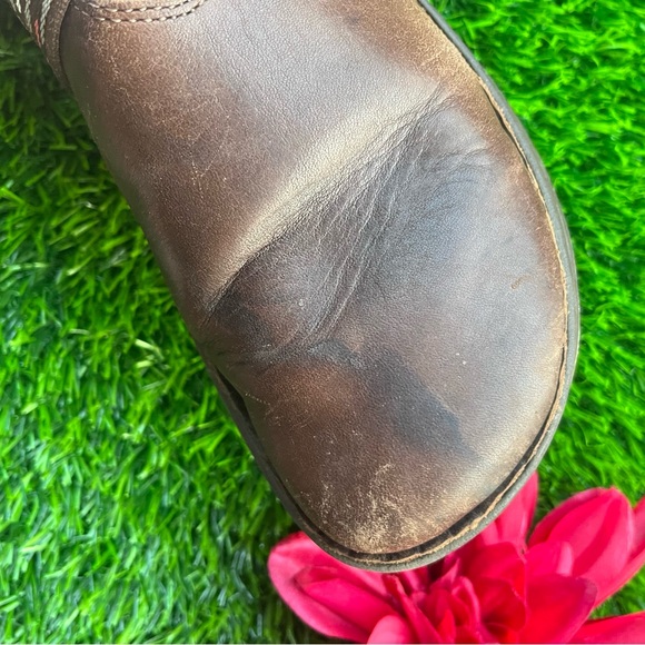 CHACO CHACOS CHACO'S BROWN LEATHER CLOGS ADJUSTABLE STRAP 8.5 MARY JANES - Picture 6 of 14